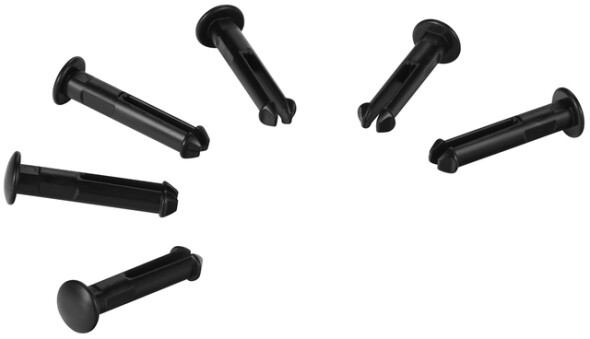 Vikan 6 Spare part pins for 1011x  & 1013x,Black