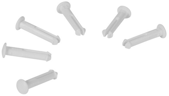 Vikan 6 Spare part pins for 1011x  & 1013x,White