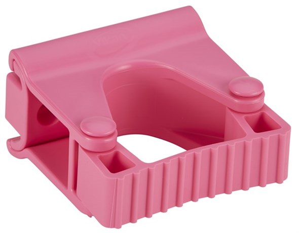 Vikan, Hygienic Wall Bracket, Grip Band Module, 82 mm, Pink