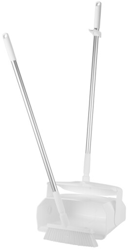 Vikan Dustpan set, closable with broom, 350 mm, Medium, White
