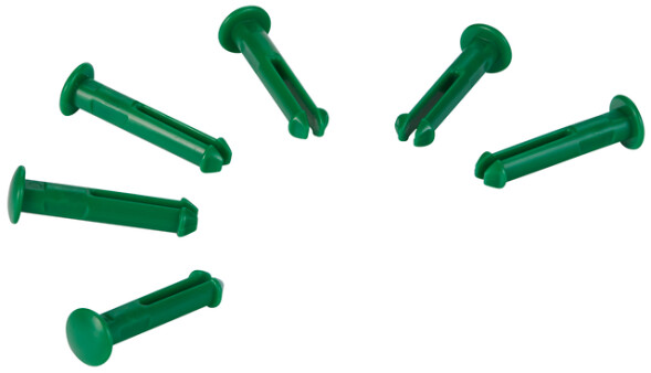 Vikan 6 Spare part pins for 1011x  & 1013x,Green