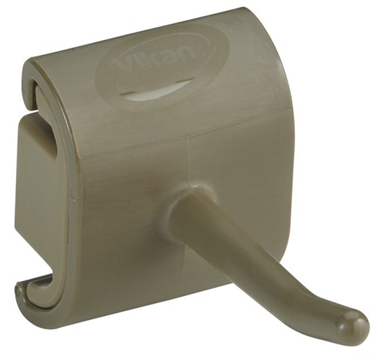 Vikan, Hygienic Wall Bracket, Single Hook Module, 41 mm, Brown