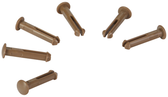 Vikan 6 Spare part pins for 1011x  & 1013x,Brown