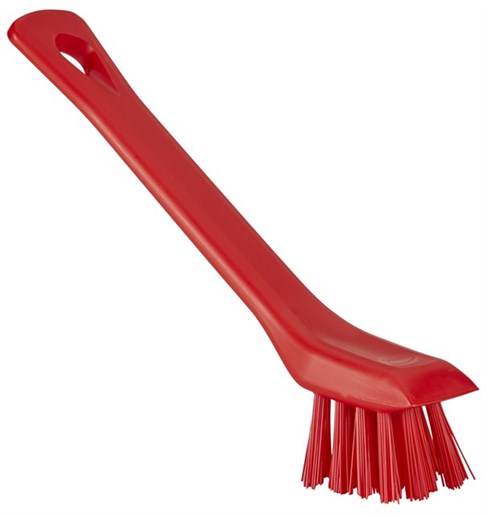 Vikan Detail Brush with Scraping Edge, 150 mm, Hard, Red