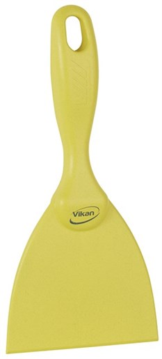 Vikan Hand Scraper, Metal Detectable, 102 mm, Yellow