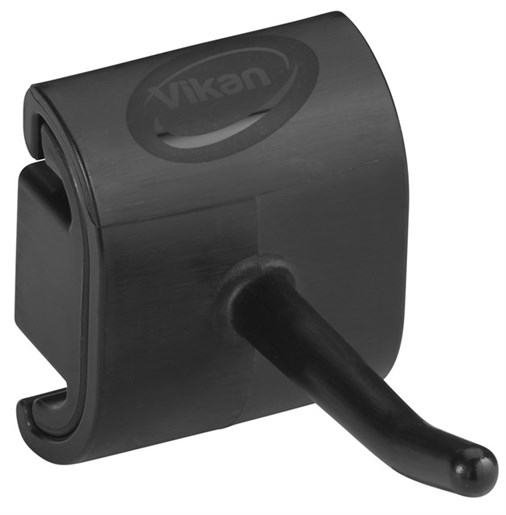 Vikan, Hygienic Wall Bracket, Single Hook Module, 41 mm, Black